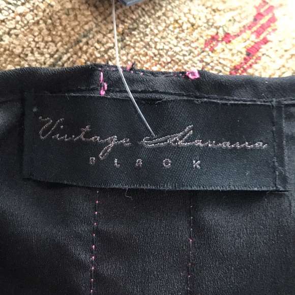 Cute Black Racerback Tank with Pink Zipper in Back - Picture 7 of 7